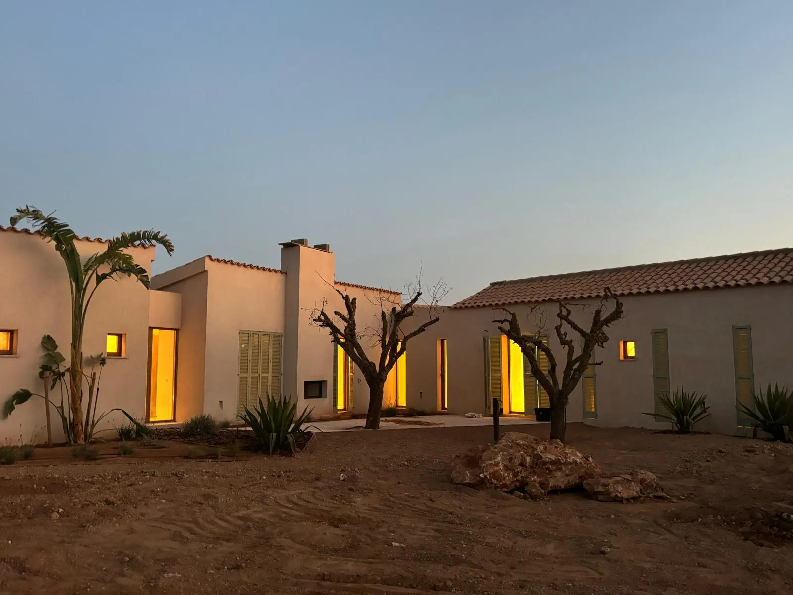 Courtyard in the evening
