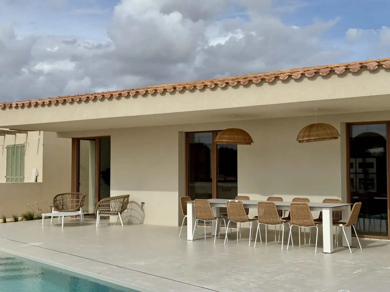 Poolside terrace