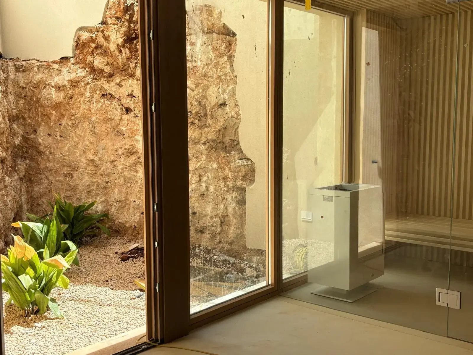 View into the courtyard